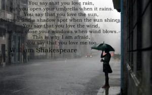 Rain Quote - Shakespeare Quotes