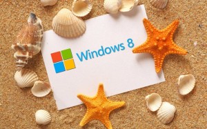 Seashells with windows - Windows 8 Wallpapers