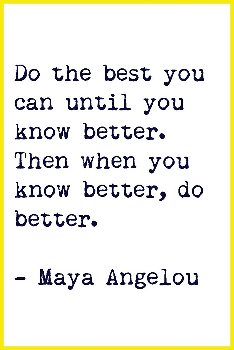 Do the Best and Better - Maya Angelou Quotes