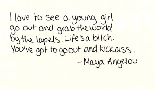 Young Girl, have fun - Maya Angelou Quotes
