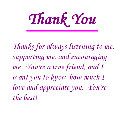 Thanks For Listening To Me - Thank You Quotes