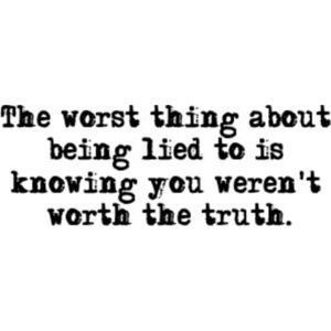 Losing Trust - Lie Quotes