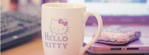 Hello Kitty cup - Facebook Covers For Girls