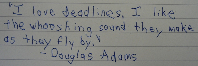 I Love Deadlines - Douglas Adams Quotes