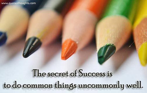 Secret of Success - Success Quotes