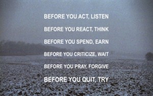 Before You Act, Best Quote - Motivation Quotes