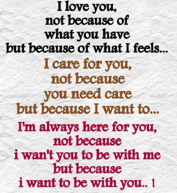 I want you - Love Quotes For Her