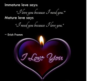Mature and Immature Love - Cute Love Quotes