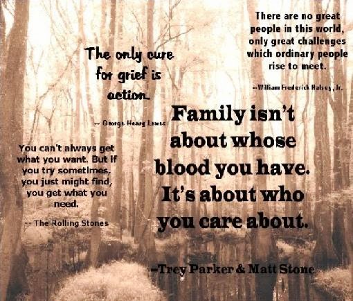 Care about Family, The Only Cure - Family Quotes And Saying