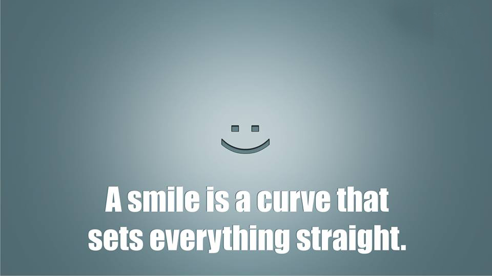 A Smile is Curve - Cute Quotes