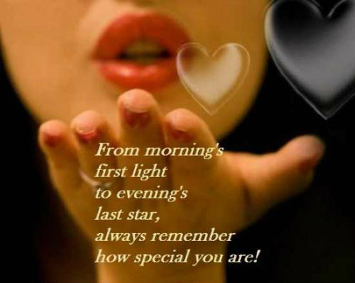 Romantic Morning, You are Special - Good Morning Quotes