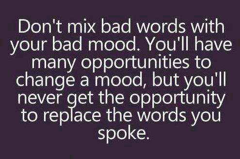 Bad Mood - Quote About Relationship