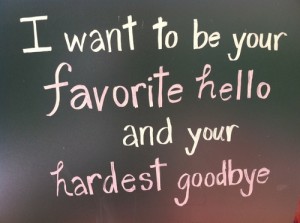 I want to be your favorite - Quote About Relationship