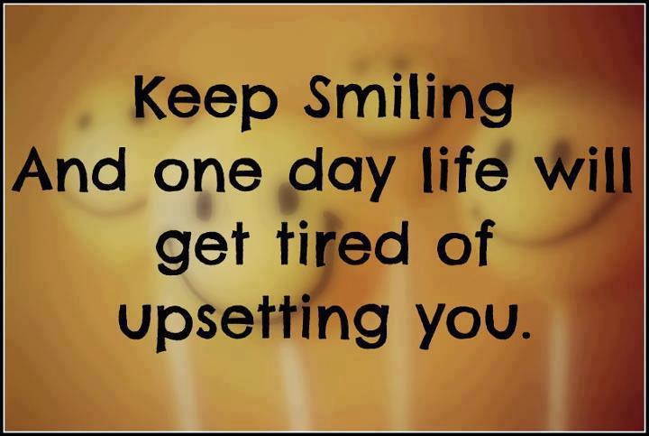 Keep Smiling - Quote About Being Happy