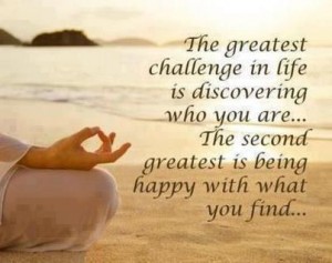 Discover Who You Are - Quote About Being Happy