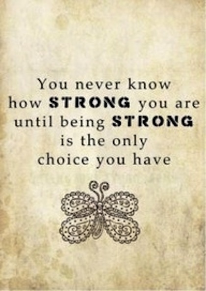 Strong, the choice you have - Quotes About Strength