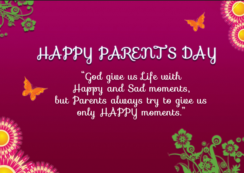 Happy parents Day parents day 2014