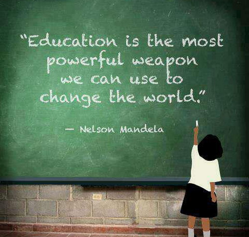 Education is the most powerful weapon inspirational education quote