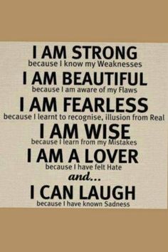 I am Stronger positive energy quotes