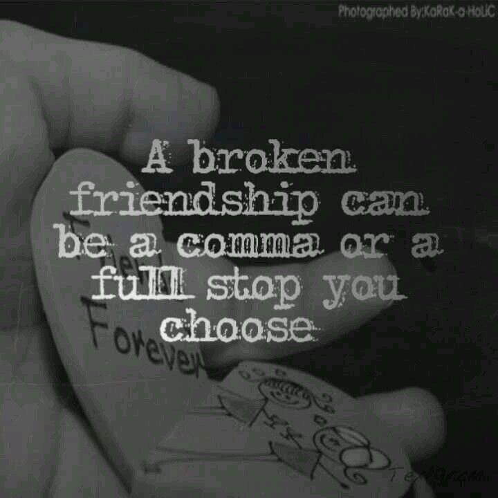 Cool broken friendship quotes
