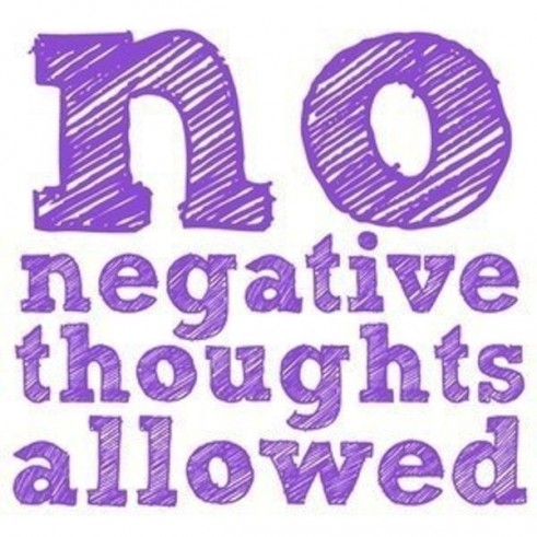No Negative thoughts  positive quote for kids