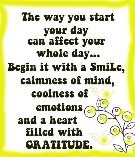 Be Happy positive quotes to start the day