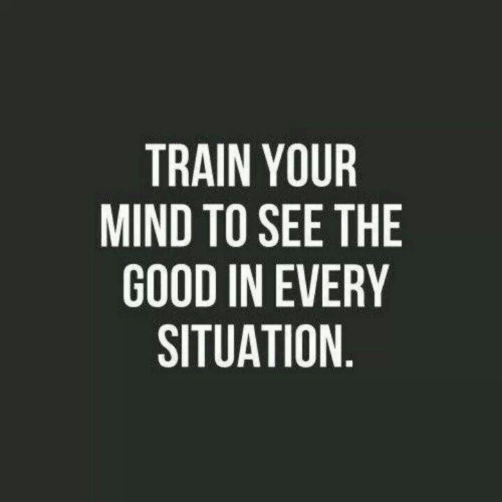 Train Your Mind positive attitude quote for work