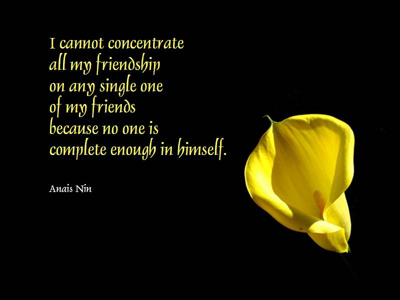 Anais Nin - Friendship quotes