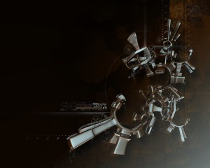 Gears And Machinery - 3D Wallpaper