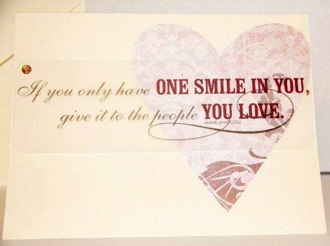 Share your one smile with people - Maya Angelou Quotes