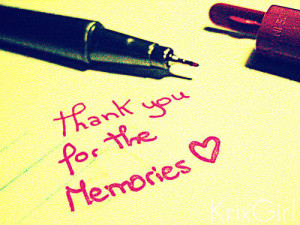 Memories - Thank You Quotes