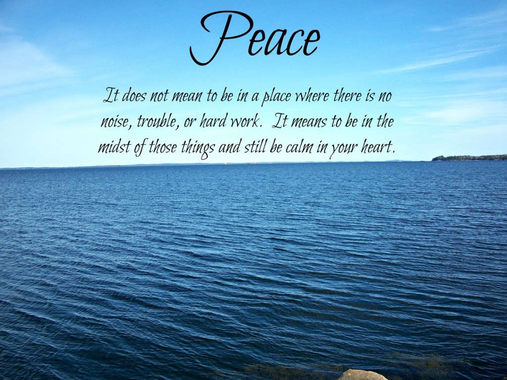 Peace Calm Heart - Bible Quotes