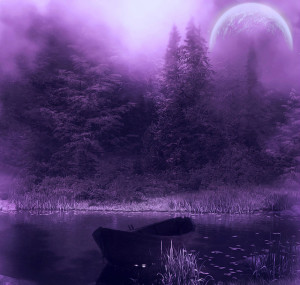 Purple Lake, Romantic theme - Purple Wallpapers