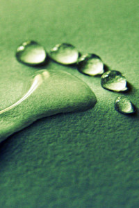 Raindrop Footprint - iPhone Wallpaper