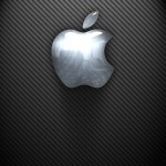 Silver Mac Apple logo - iPhone Wallpaper