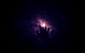 Hand, galaxy style cover - Facebook Covers