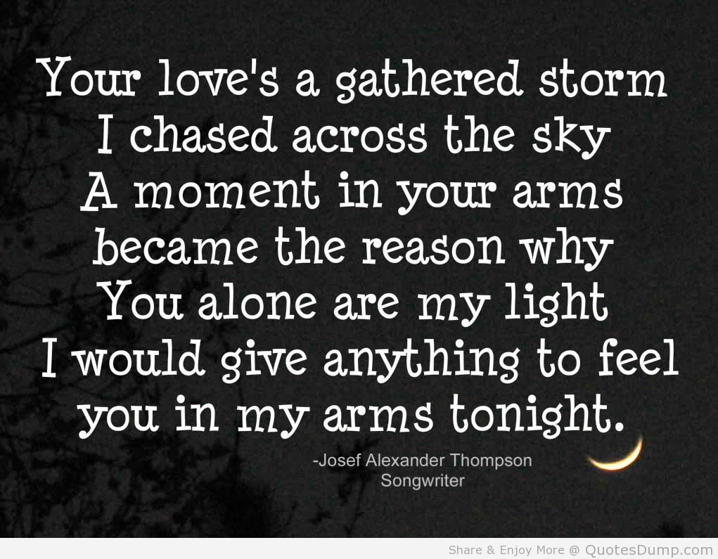 Across The Sky - Love Quotes For Her