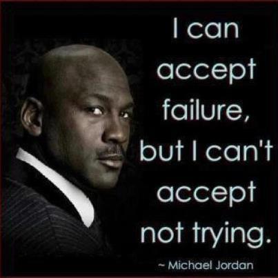 Accept Failure - Sports Quotes