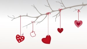 Lovely collection of gift and love on tree - Valentines Day Wallpapers