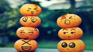 Funny Orange faces - Smiley Faces