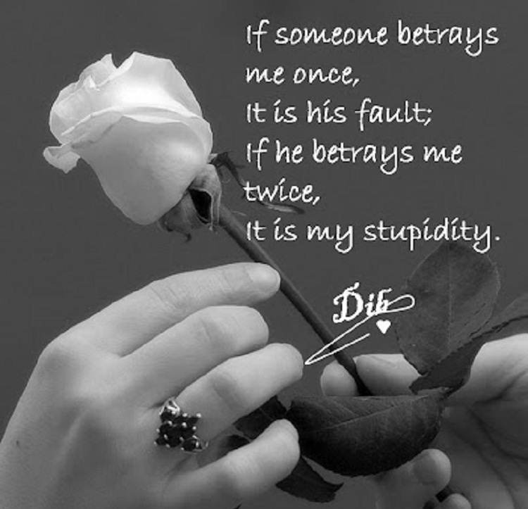 Betrays and Stupidity - Love Quotes For Her