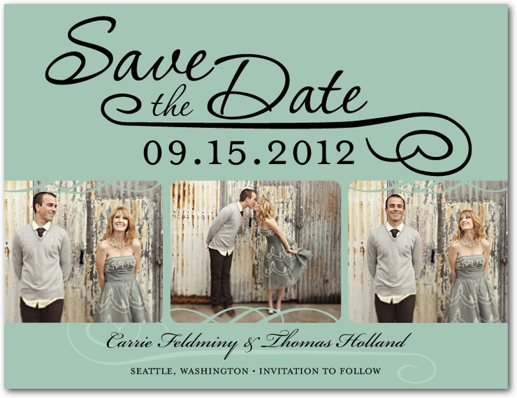 Elegant Card save the date cards