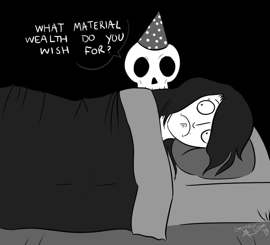 Skeleton funny birthday wish