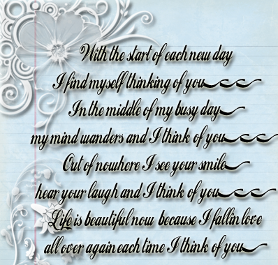 Thinking Of You love poems
