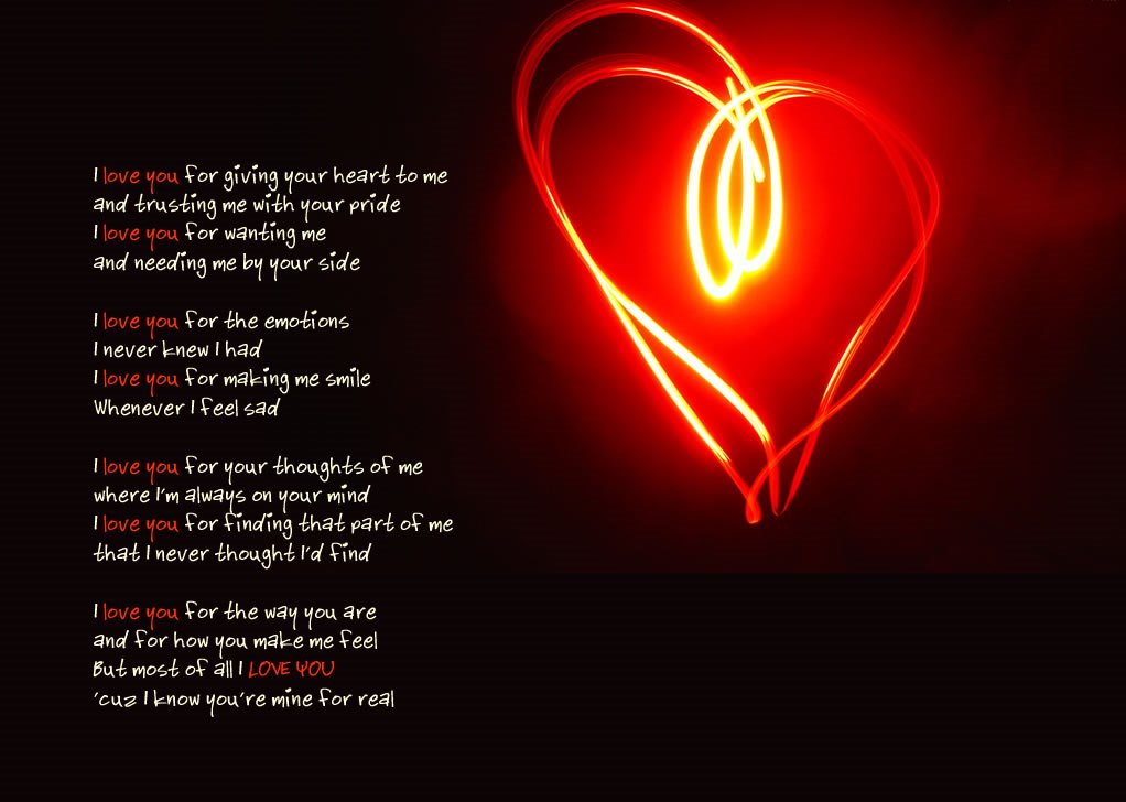 Heart poem for her