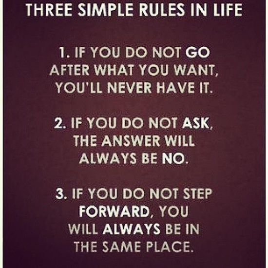 Three Simple Rules of Life - Quotes About Change