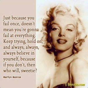 Keep Trying - Marilyn Monroe Quotes