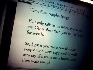 Time Flies - Quote About Letting Go