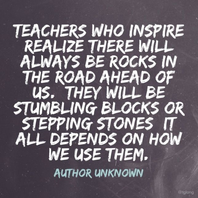 Be Rock inspirational education quotes
