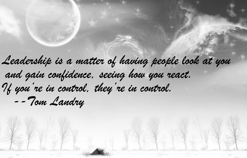 Confidence inspirational quote about leadership
